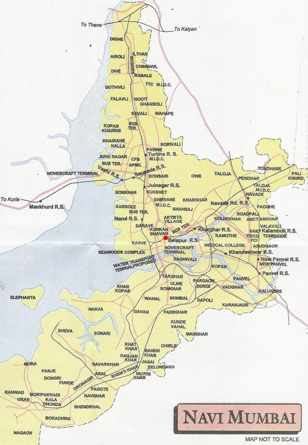 के मानचित्र नवी मुंबई
