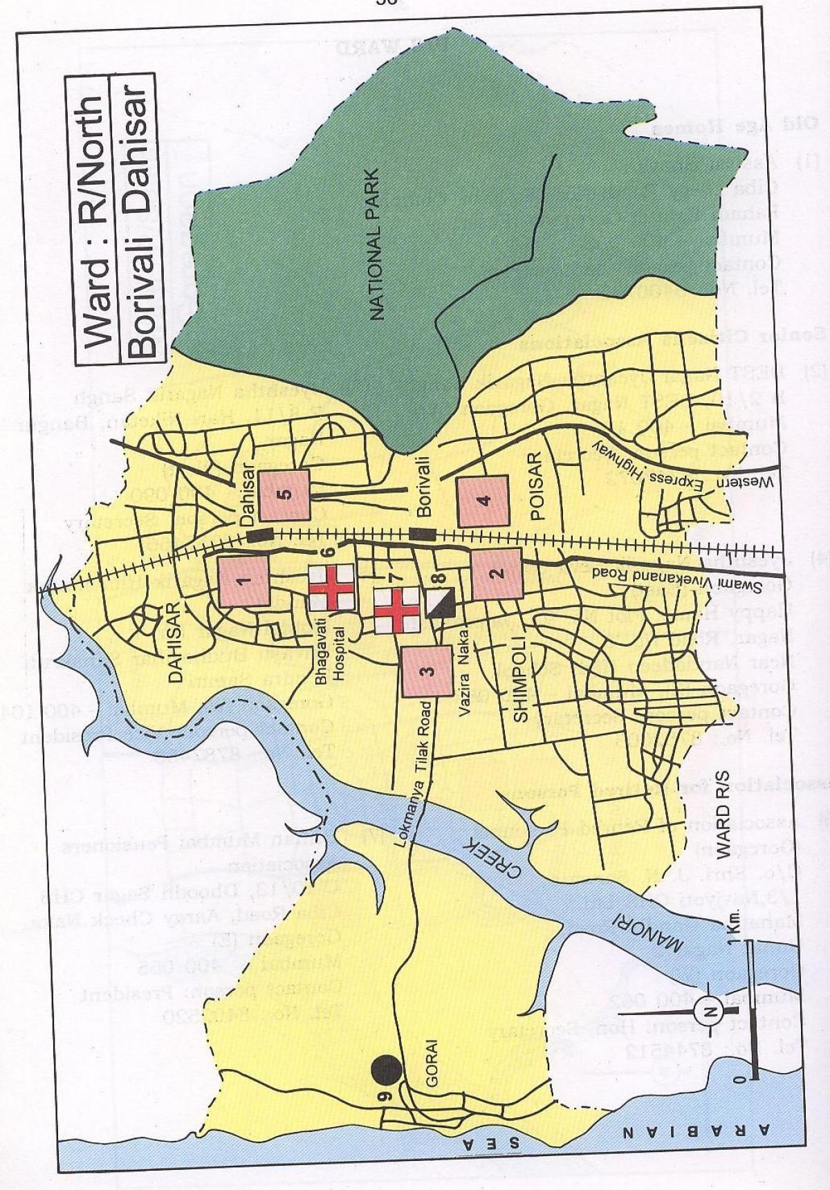 नक्शे के Dahisar, मुंबई