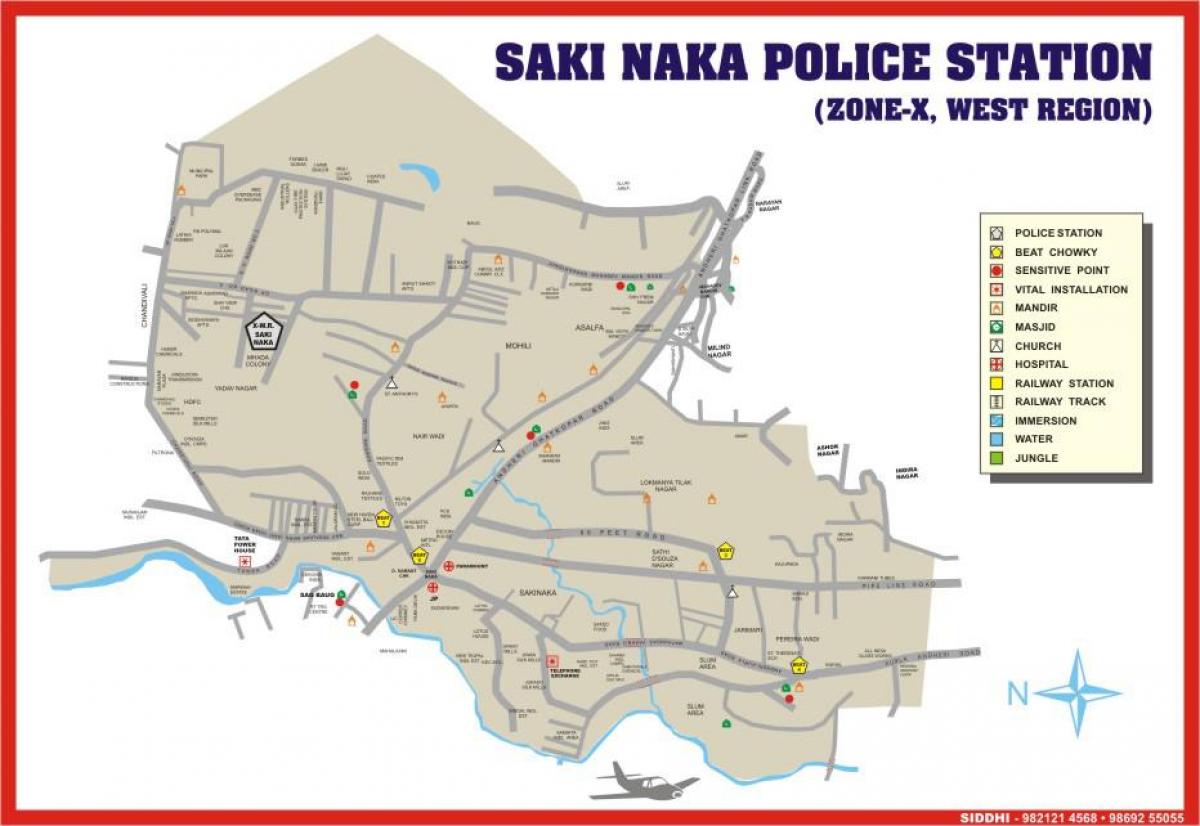 मुंबई Sakinaka नक्शा