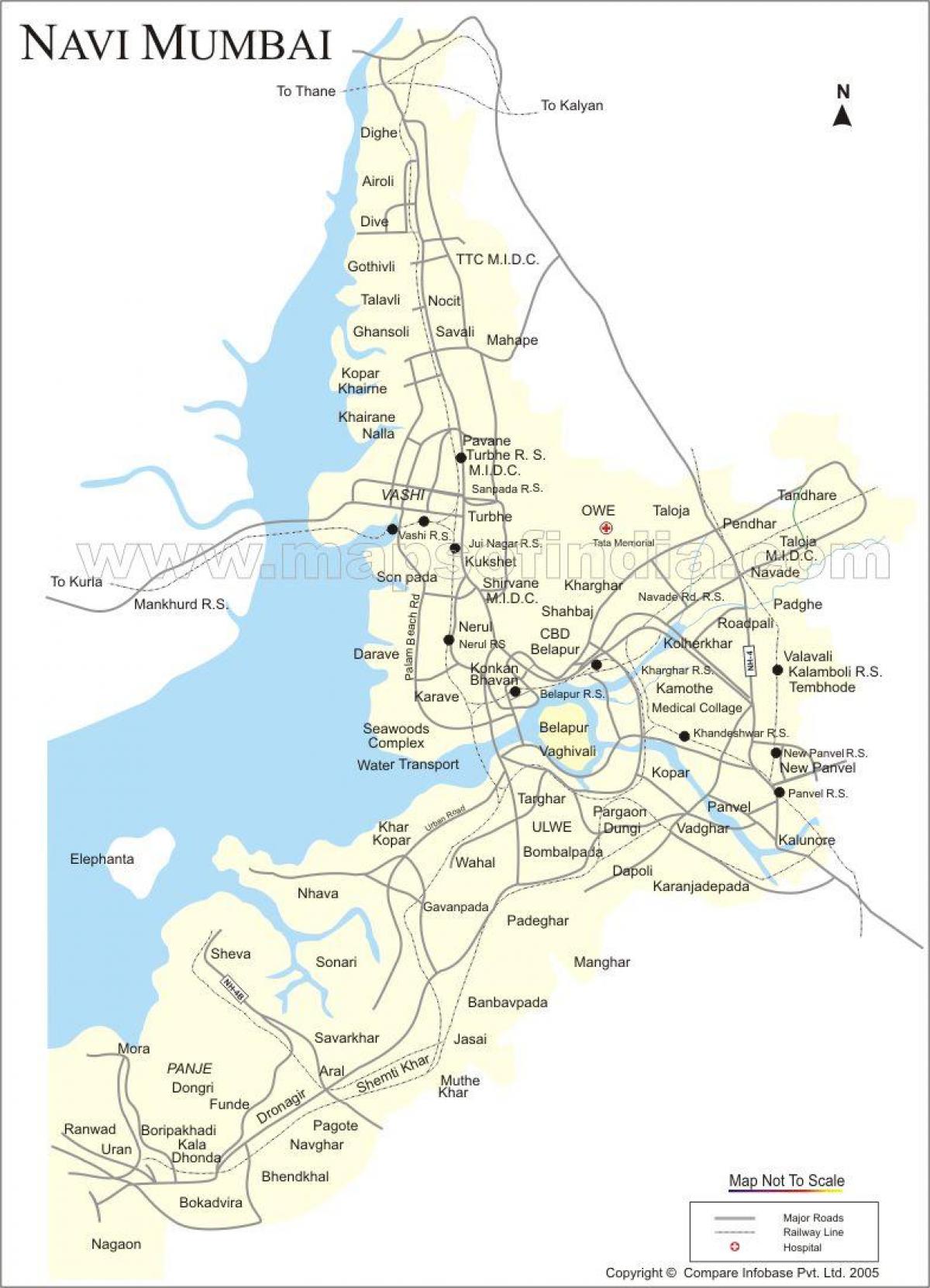 नक्शे की नई मुंबई