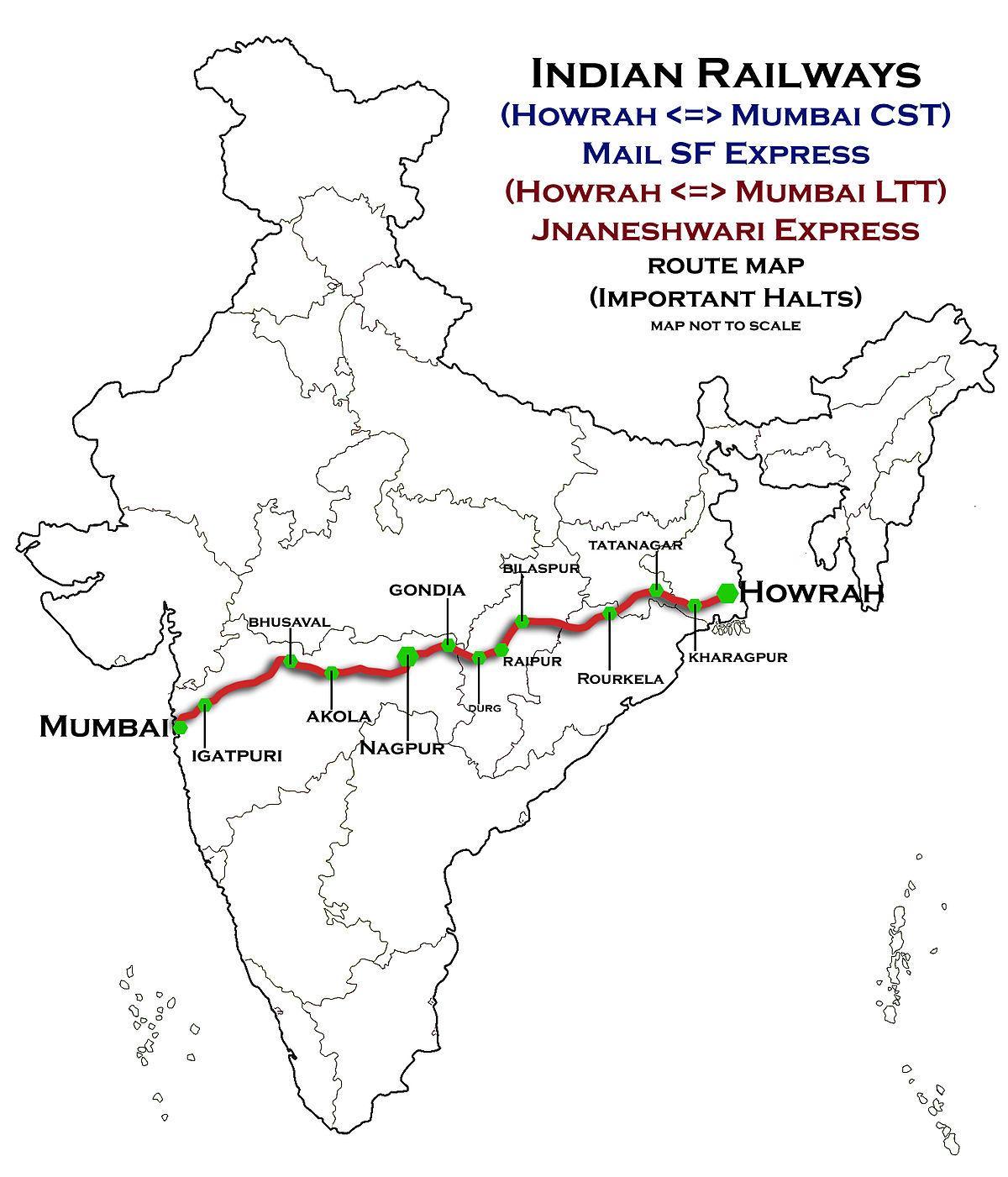 नागपुर मुंबई एक्सप्रेस हाईवे का नक्शा