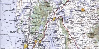 मुंबई के कल्याण का नक्शा