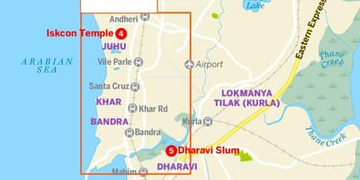 नक्शे के ग्रेटर मुंबई