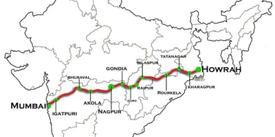 नागपुर मुंबई एक्सप्रेस हाईवे का नक्शा