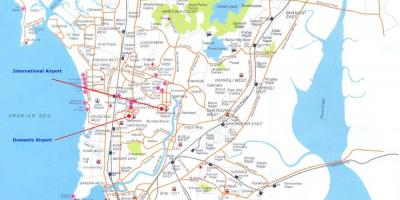मुंबई मानचित्र पर