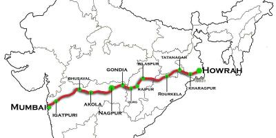 नागपुर मुंबई एक्सप्रेस हाईवे का नक्शा