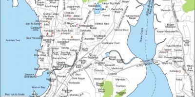 नक्शे के मुंबई सेंट्रल